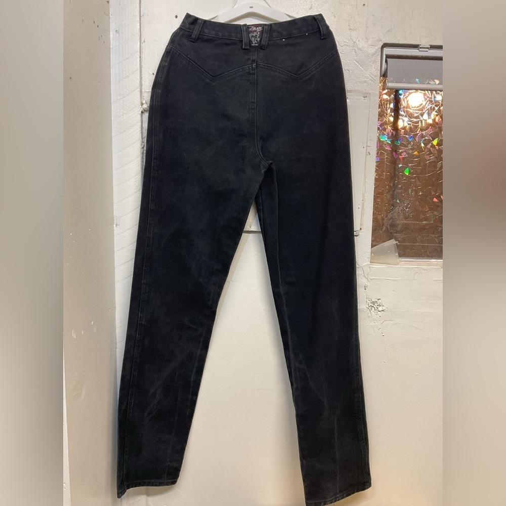 vintage Women's Black High Rise Riding Jeans size 27 - Picture 6 of 10